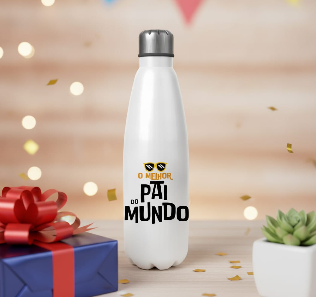 Garrafa Térmica Presente Divertido para o Melhor Pai