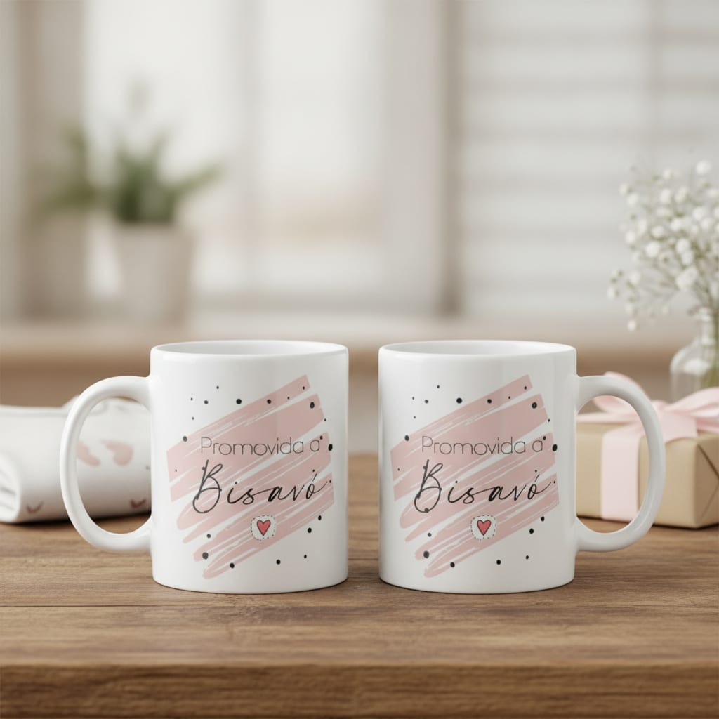 Ki 2 Canecas Personalizadas Revelação Promovidos Bisavós