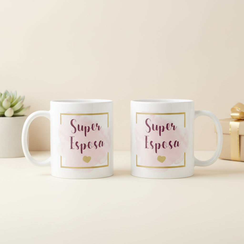 Kit 2 Canecas Personalizada Presente Casal Esposa E Esposo