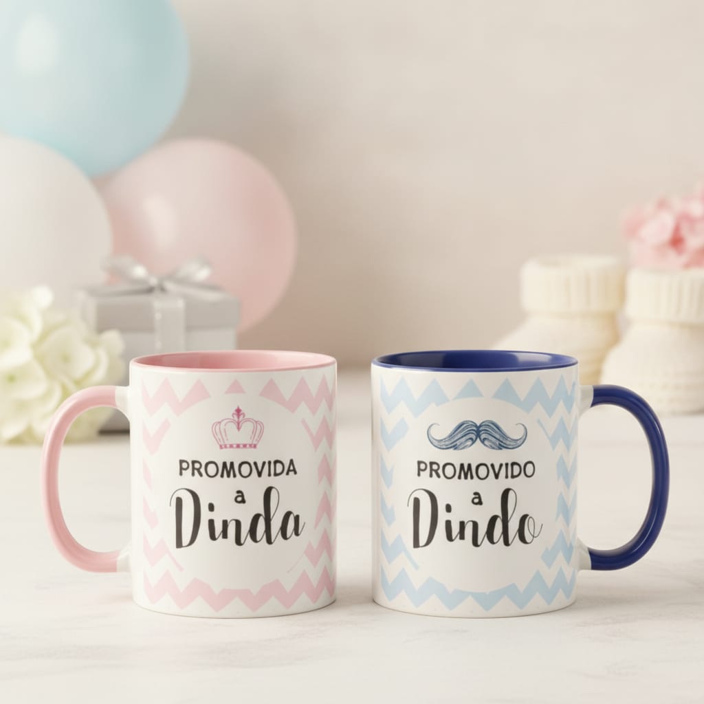 Kit 2 Canecas Personalizadas para Batismo Pronta Entrega - Batizado (Batizando(a))