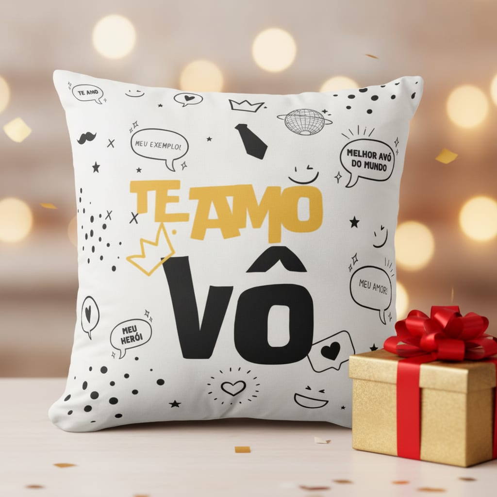 Kit Almofada e Caneca Meu Exemplo para o Melhor Avô