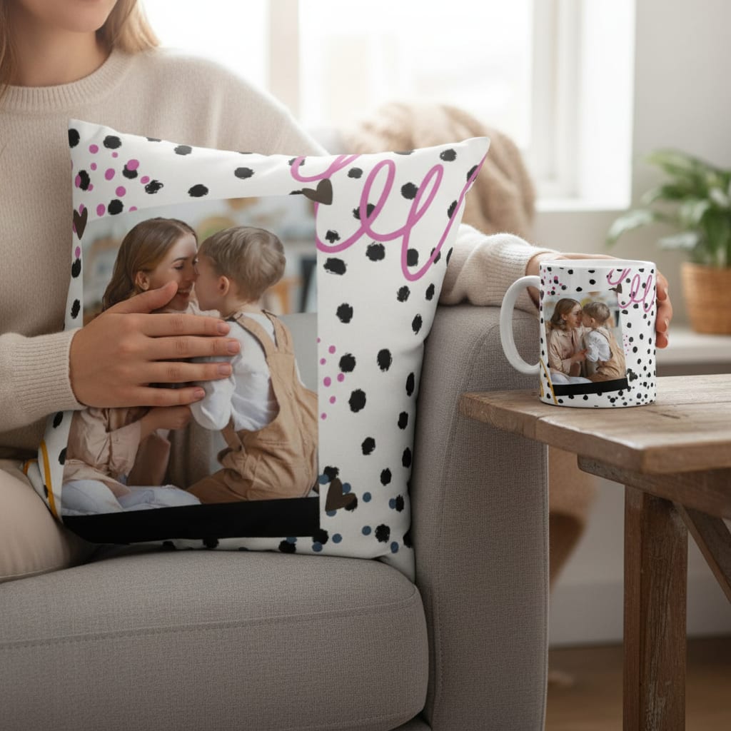 Kit Caneca e Almofada Personalizada Uso Exclusivo da Mamãe