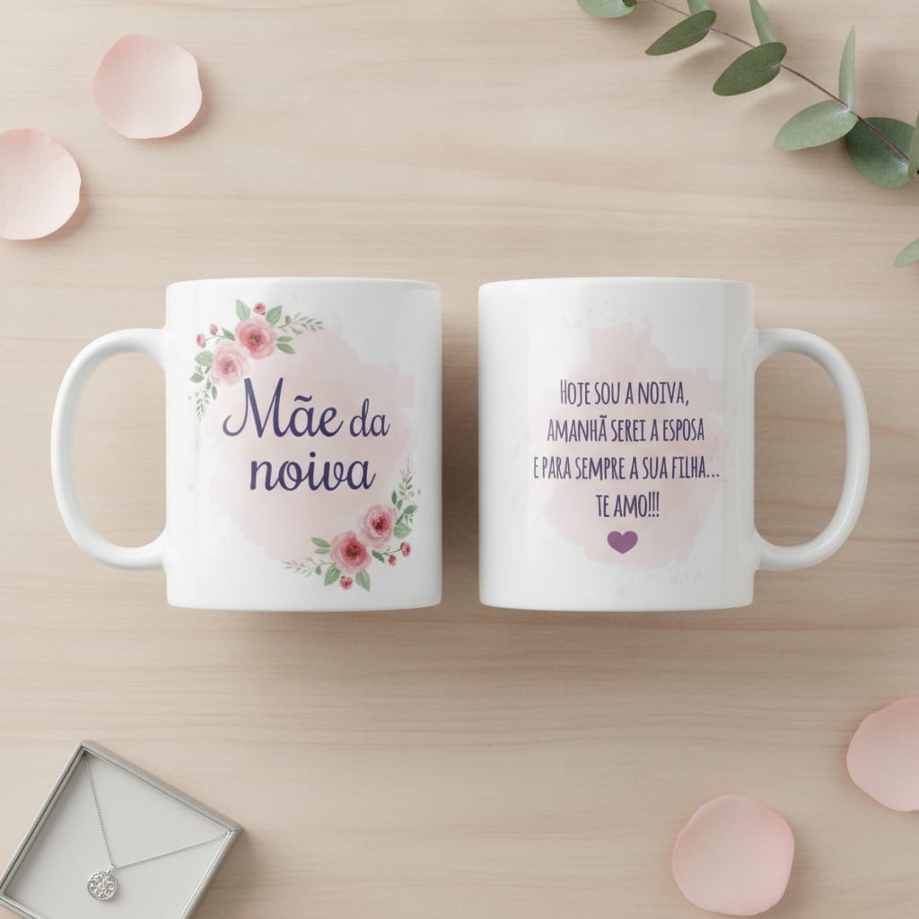 Kit Canecas Pais Da Noiva Lembrança Casamento Noivado