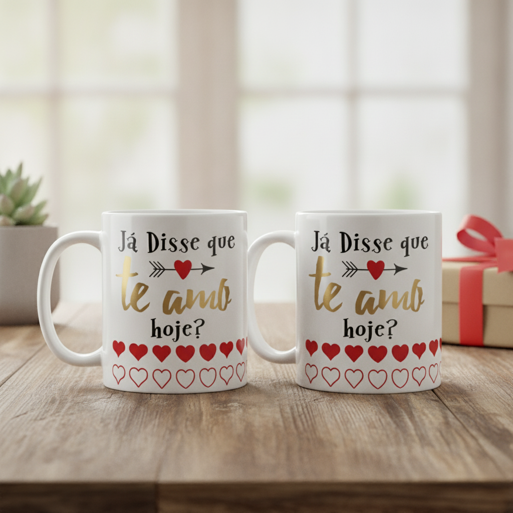 Kit Canecas Romântico Para Casal Amor Pronta Entrega - Outros (Casal)