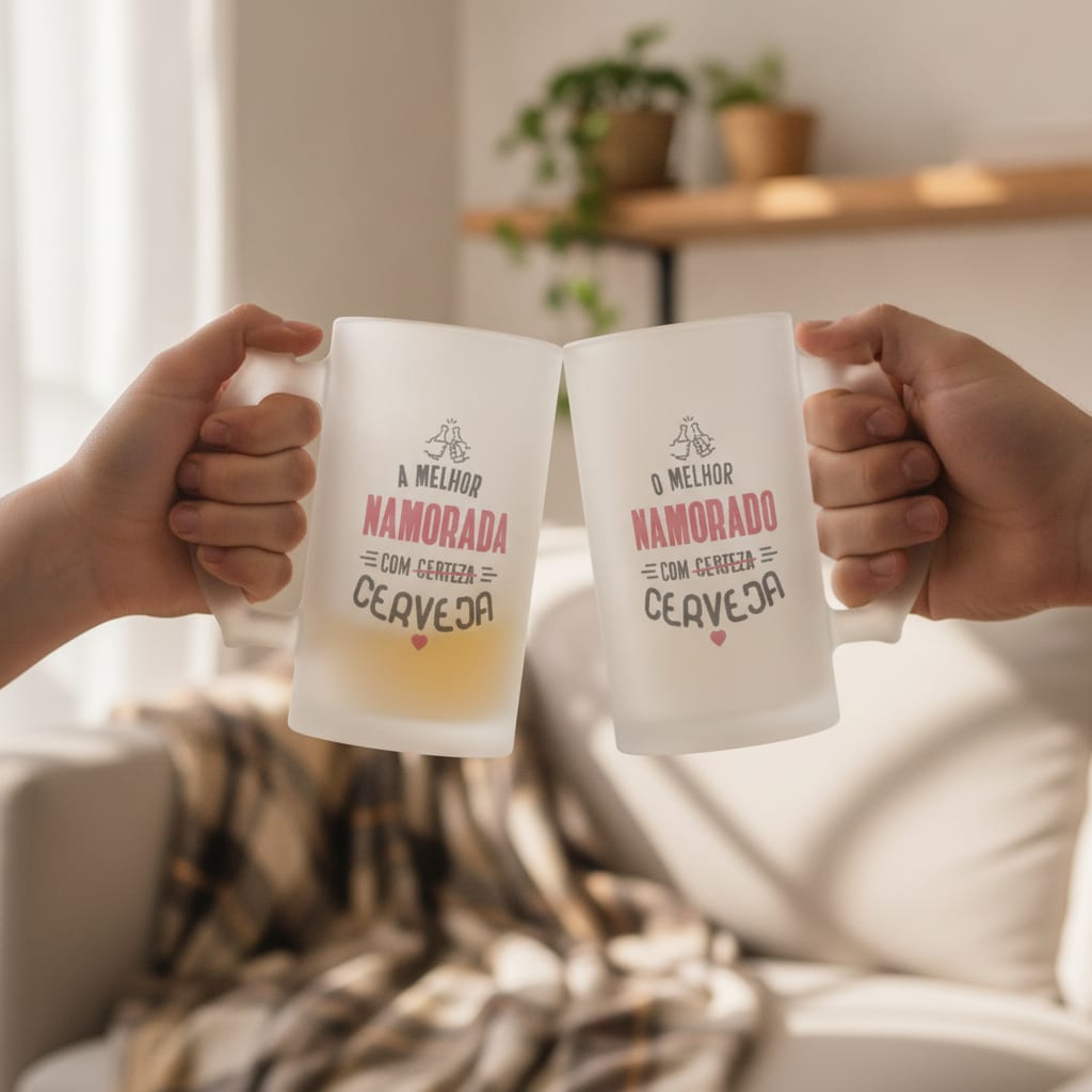 Kit Melhor Namorado e Melhor Namorada com Cerveja