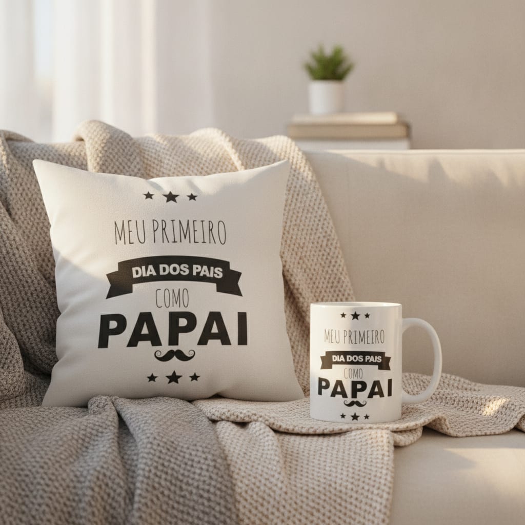 Kit Presente Criativo Meu Primeiro Dia Dos Pais Como Papai - Família (Pai)