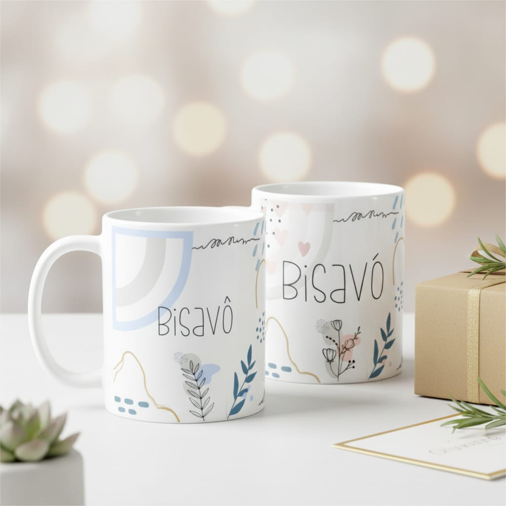 Kit Presente Moderno Bisavós Especial Minimalista Biso Bisa