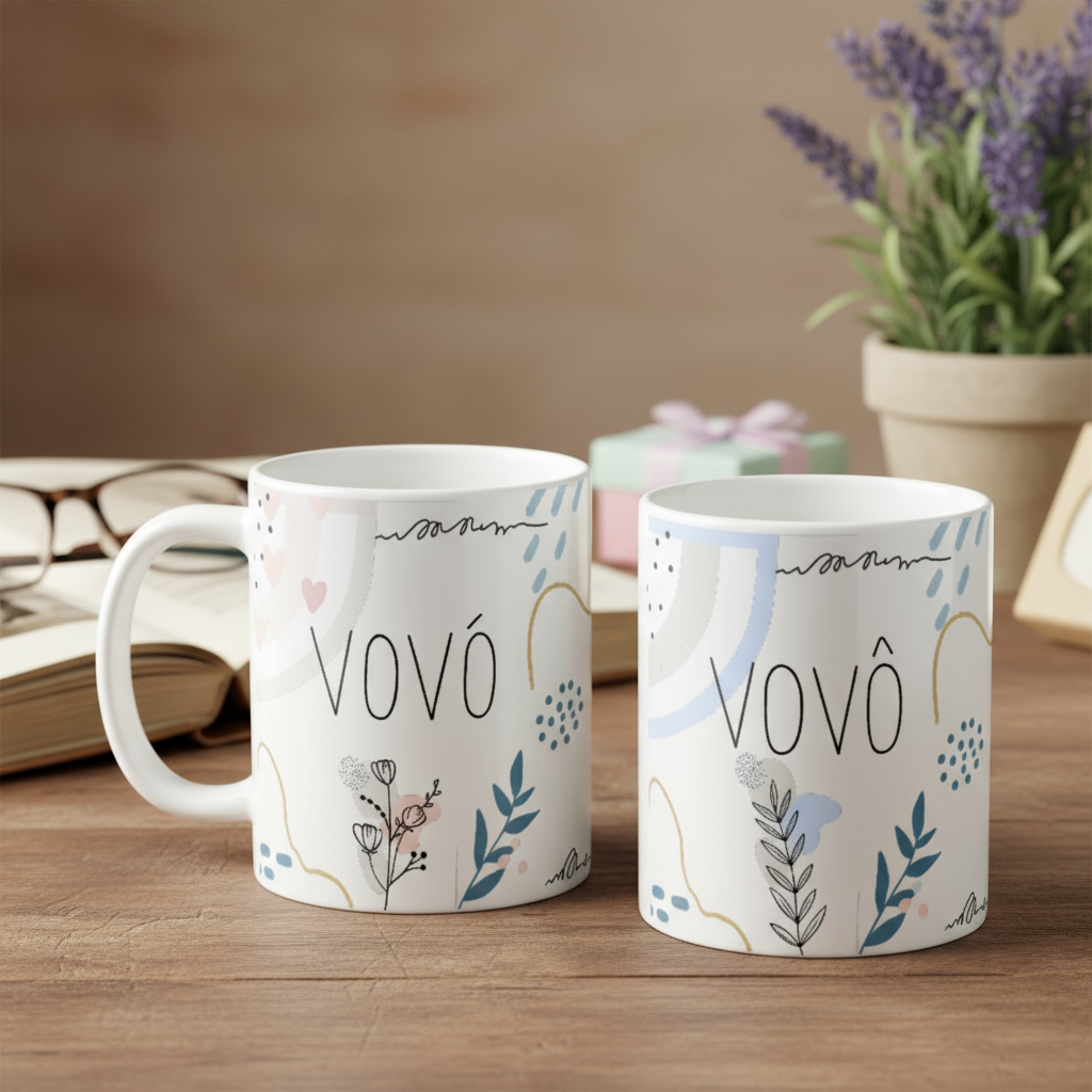 Kit Presente Moderno Especial Minimalista Vovô e Vovó