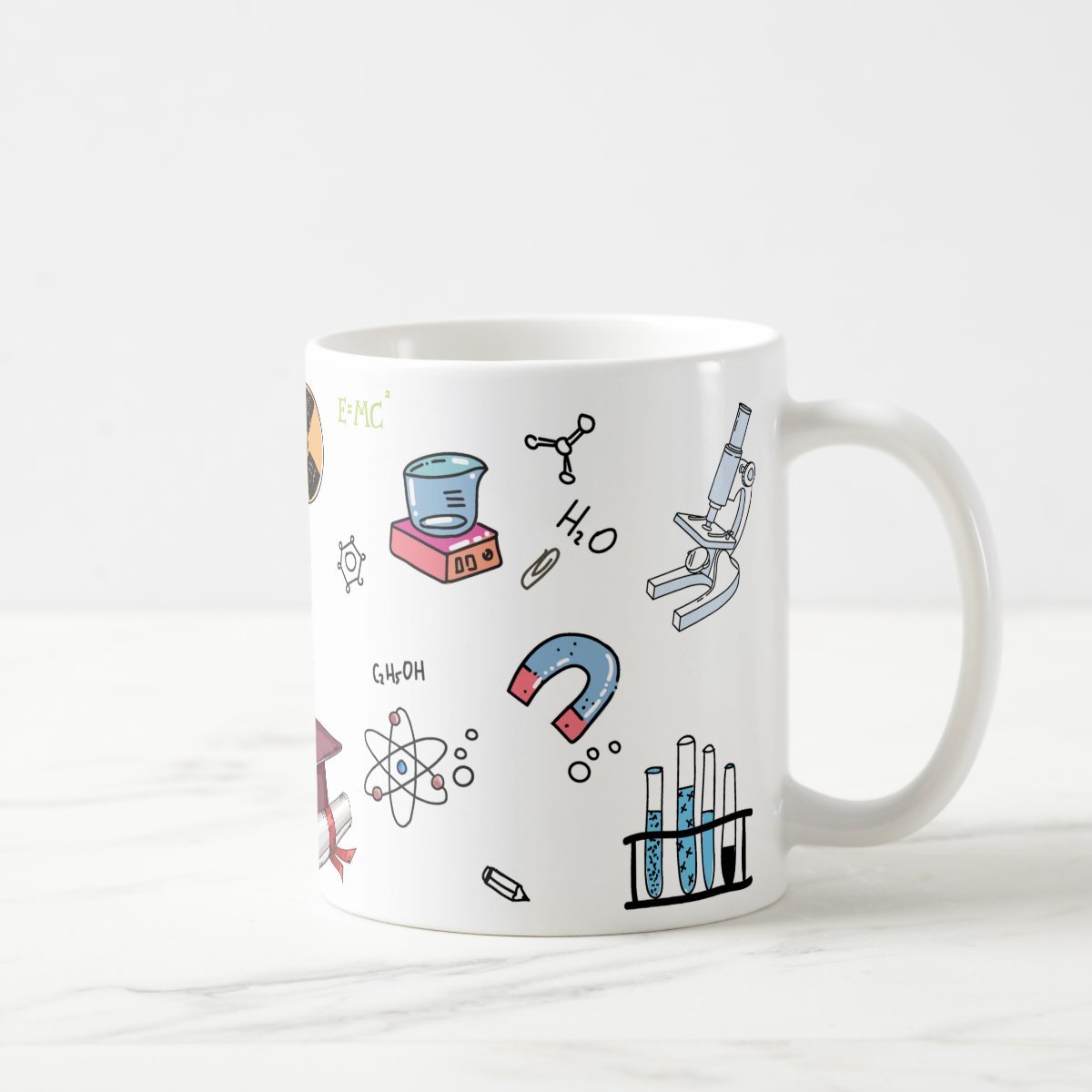 Kit Presente Químico Almofada Decorativa e Caneca Química