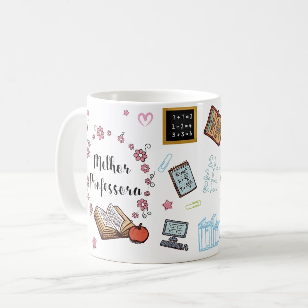 Kit 2 Canecas Personalizadas Professora Presente Melhor Professora