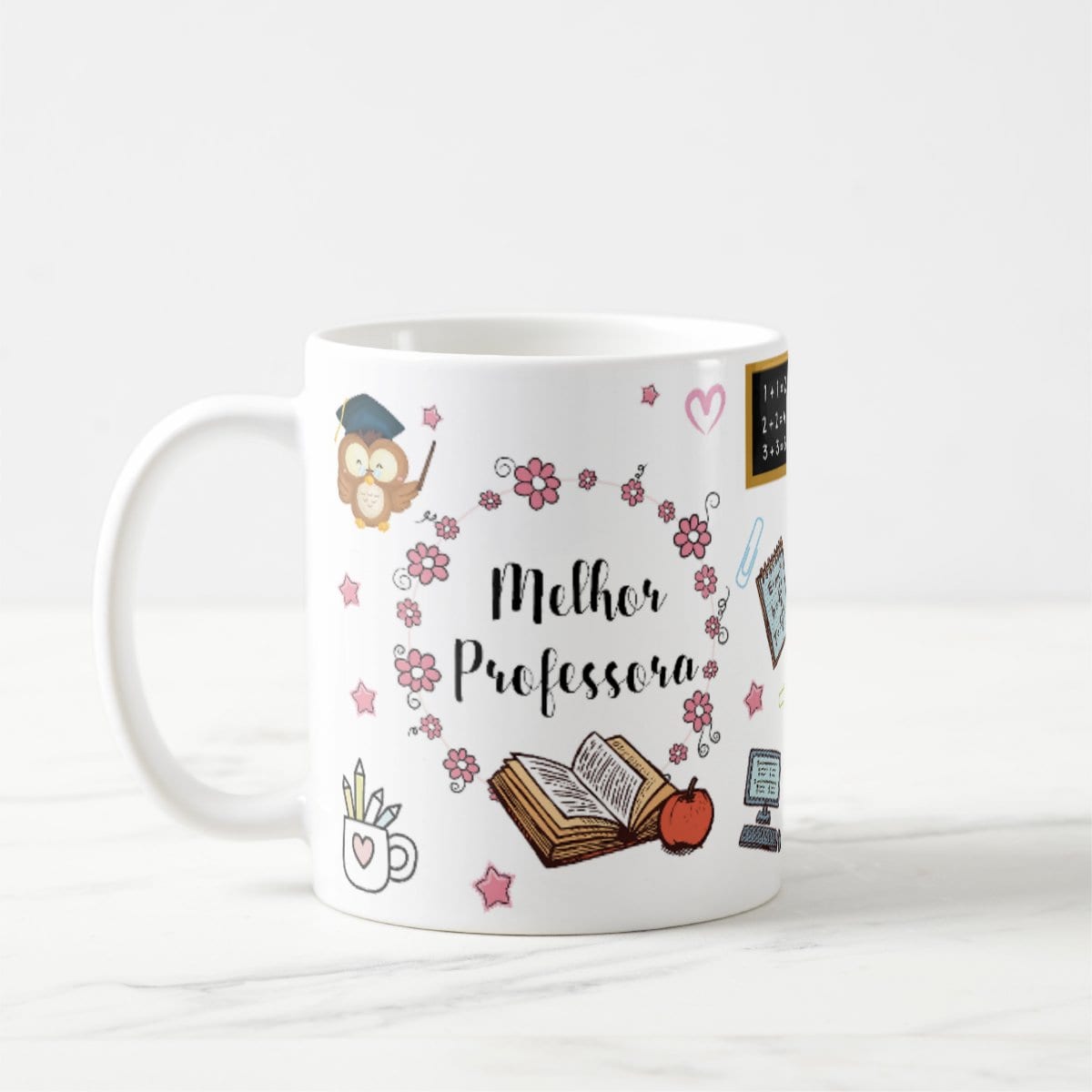 Kit 2 Canecas Personalizadas Professora Presente Melhor Professora