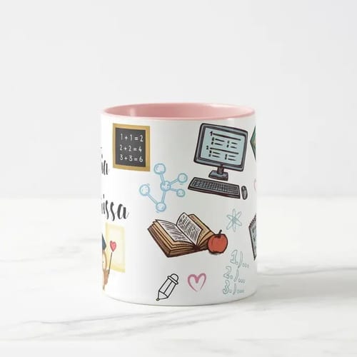 Caneca Feminina Escola Presente Especial Professora com Nome