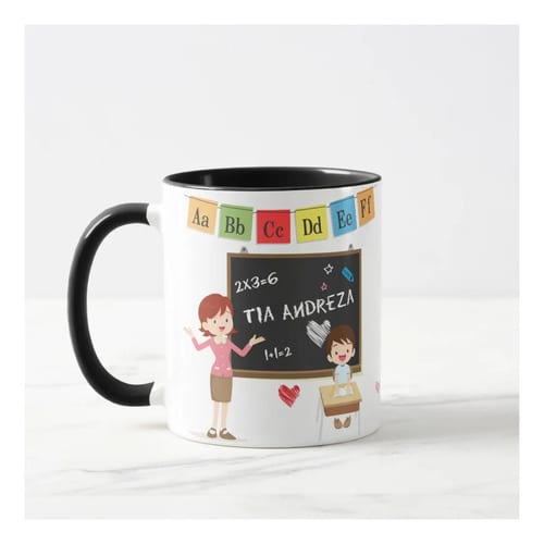 Caneca Personalizada Nome Professor Professora Dia dos Professores ❤️