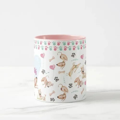 Caneca Cachorro Presente Criativo Apaixonadas Por Doguinhos