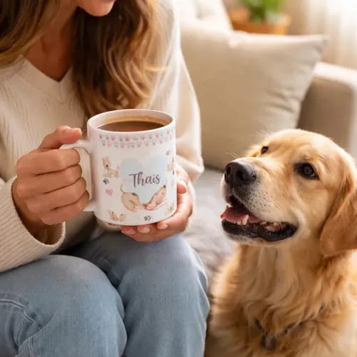 Caneca Cachorro Presente Criativo Apaixonadas Por Doguinhos