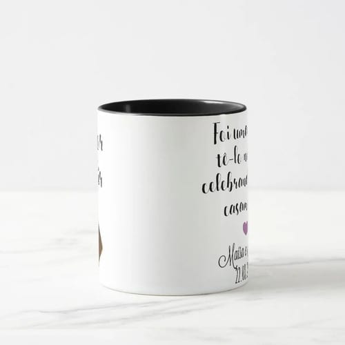 Caneca Personalizada Presente Pastor Celebrante de Casamento