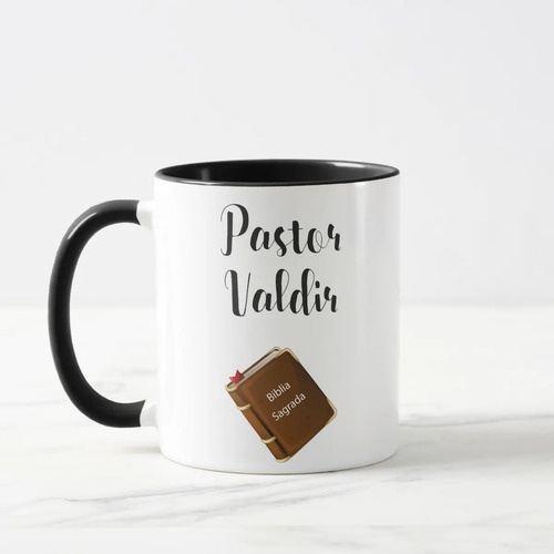 Caneca Personalizada Presente Pastor Celebrante de Casamento
