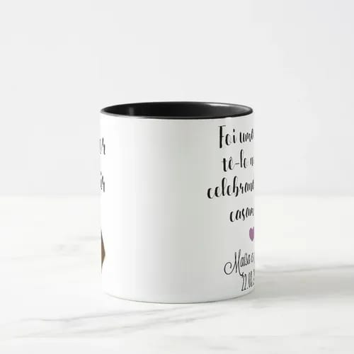 Caneca Personalizada Presente Pastor Celebrante de Casamento