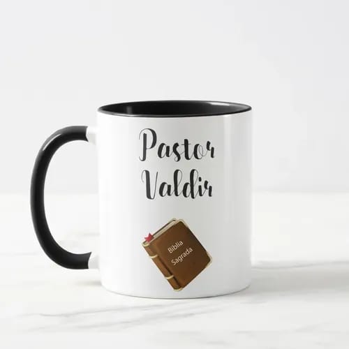 Caneca Personalizada Presente Pastor Celebrante de Casamento
