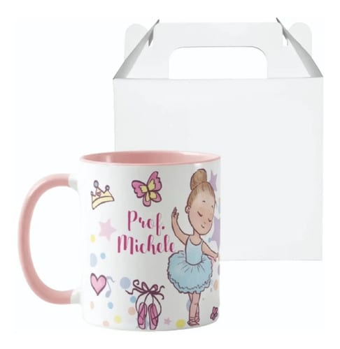 Caneca Personalizada Professora Ballet Dia do Professor - Dia dos Professores (Ballet)