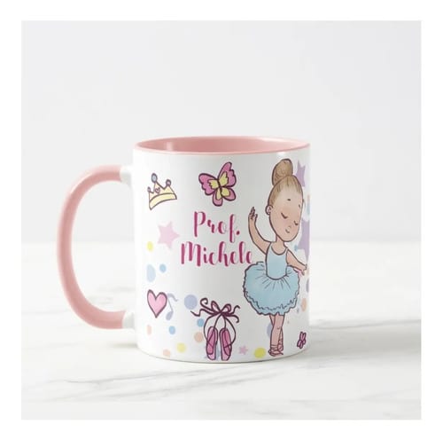 Caneca Personalizada Professora Ballet Dia do Professor