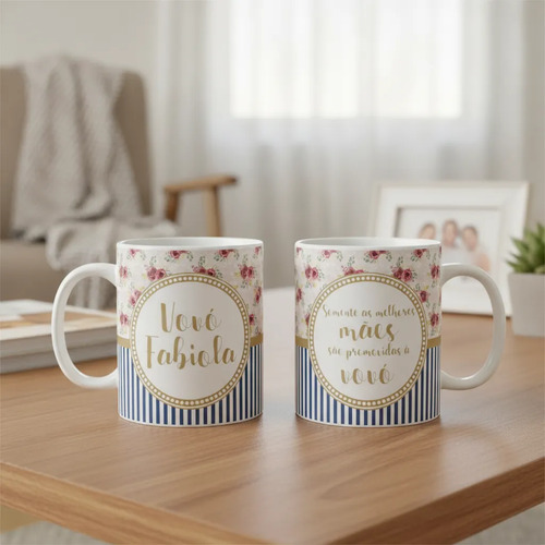 Caneca Personalizada Promovida a Avó - Dia das Mães - Família (Avós)
