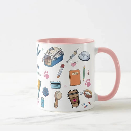 Caneca Personalizada Presente Profissão Medicina Veterinária
