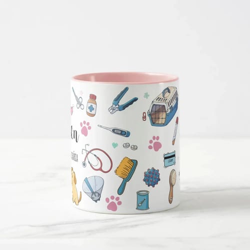Caneca Personalizada Presente Profissão Medicina Veterinária