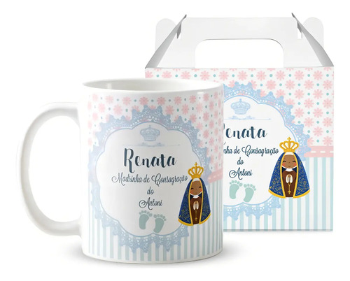 Caneca Personalizada Presente Madrinha De Consagração - Batizado (Madrinha de Consagração)