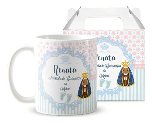 Caneca Personalizada Presente Madrinha De Consagração - Batizado (Madrinha de Consagração)
