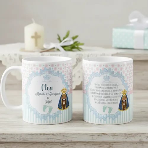 Caneca Personalizada Presente Madrinha De Consagração - Batizado (Madrinha de Consagração)