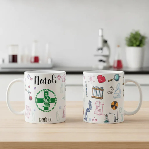 Caneca Presente Biomedicina Profissão com Nome