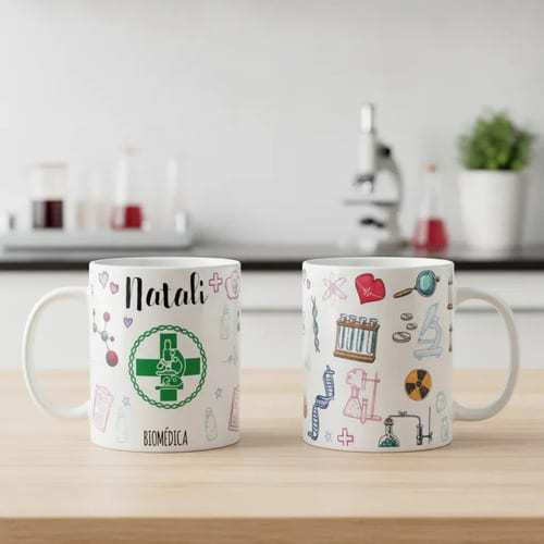 Caneca Presente Biomedicina Profissão com Nome