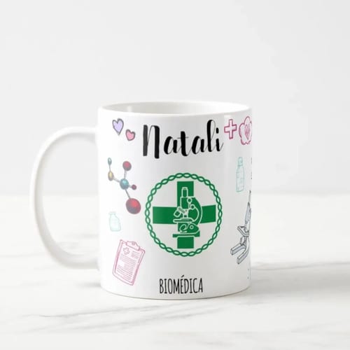 Caneca Presente Biomedicina Profissão com Nome
