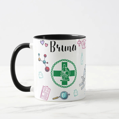Caneca Personalizada Biomedicina Profissão Biomédico