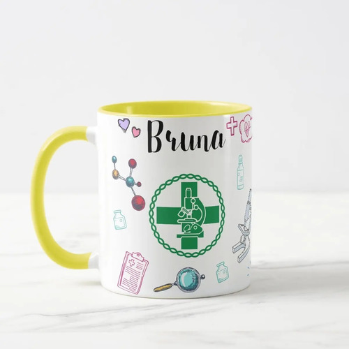 Caneca Personalizada Biomedicina Profissão Biomédico