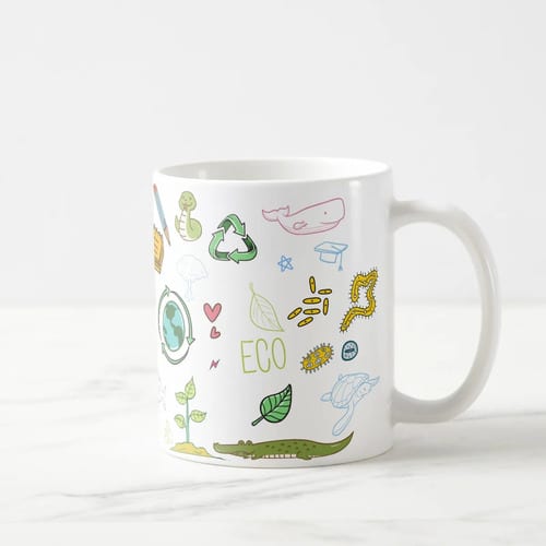 Caneca Biologia Presente Criativo Biólogo Profissional