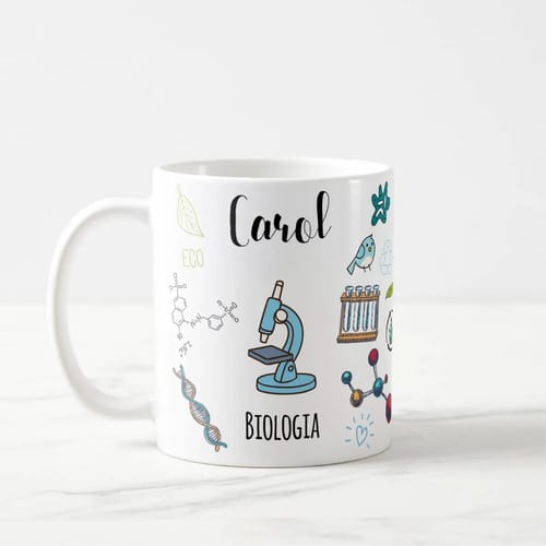 Caneca Biologia Presente Criativo Biólogo Profissional