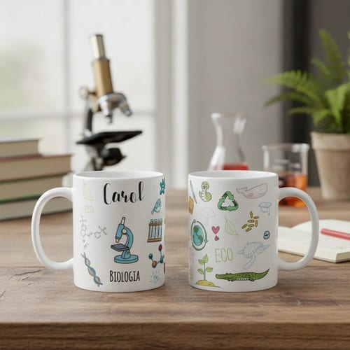 Caneca Biologia Presente Criativo Biólogo Profissional - Profissões (Biólogo(a))
