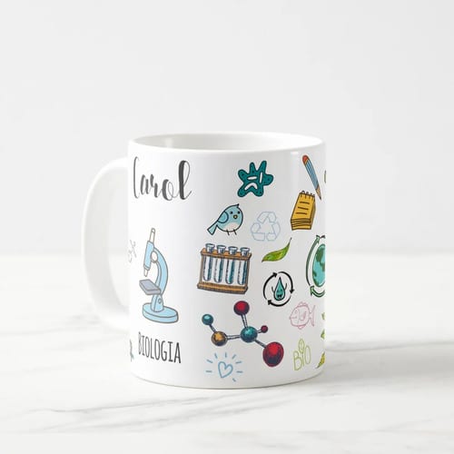 Caneca Biologia Presente Criativo Biólogo Profissional