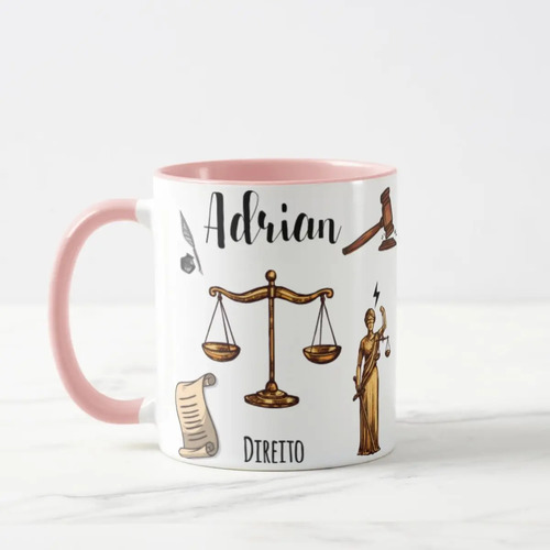 Caneca Advogada Personalizada – Presente Criativo Profissão Direito