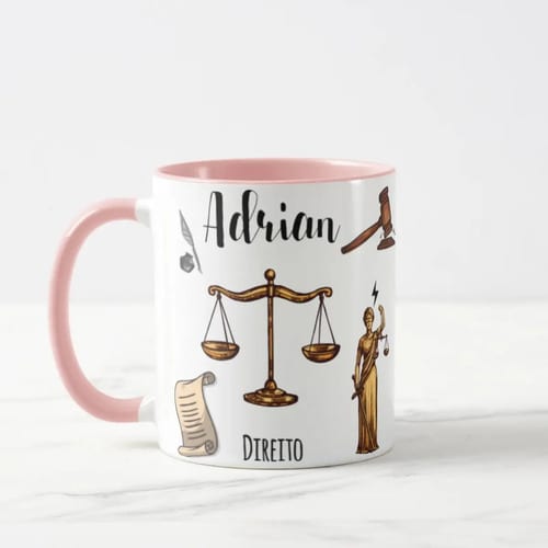 Caneca Advogada Personalizada – Presente Criativo Profissão Direito