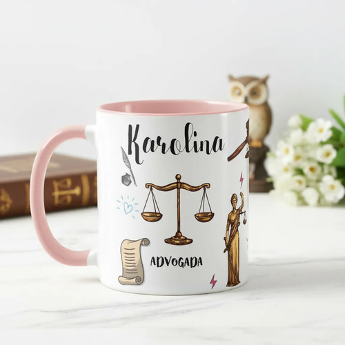 Caneca Advogada Personalizada – Presente Criativo Profissão Direito