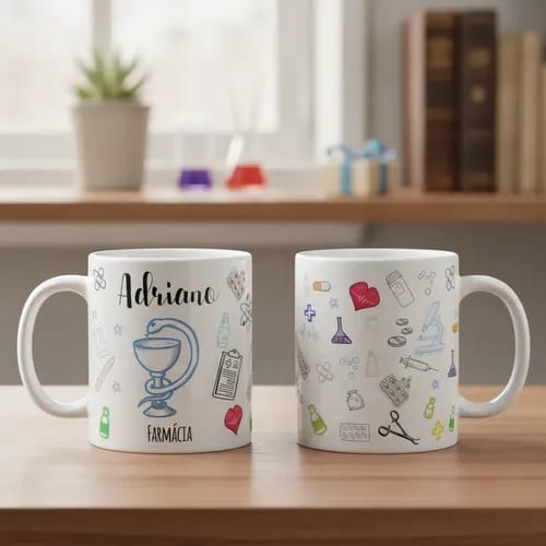 Caneca Farmácia Profissão Presente Formatura Farmacêutico - Profissões (Farmacêutico(a))
