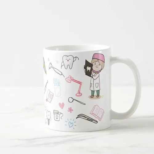 Caneca Odontologia Personalizada – Presente Criativo para Dentista