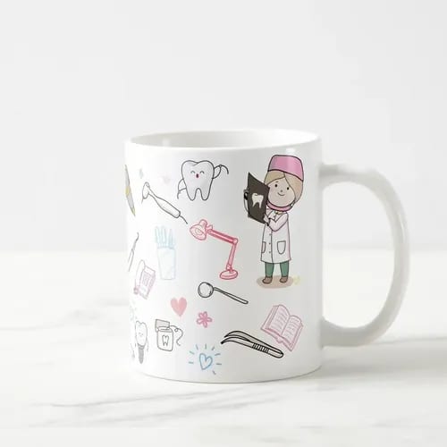 Caneca Odontologia Personalizada – Presente Criativo para Dentista