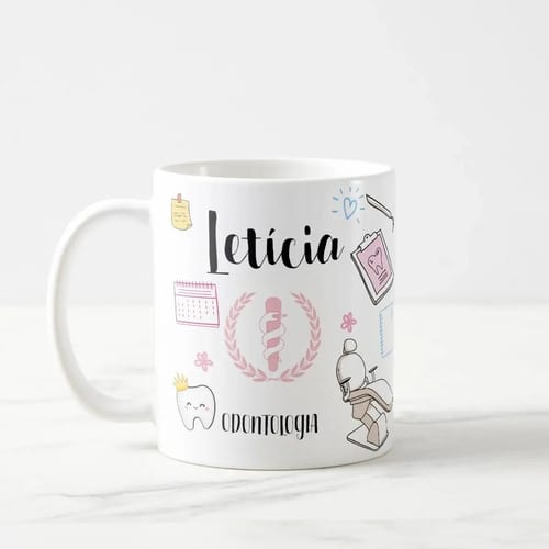 Caneca Odontologia Personalizada – Presente Criativo para Dentista