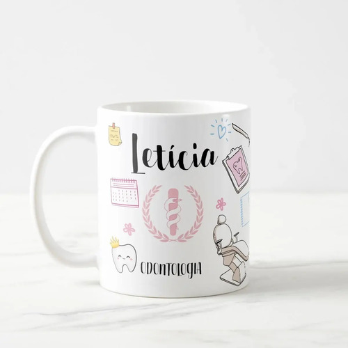 Caneca Odontologia Personalizada – Presente Criativo para Dentista