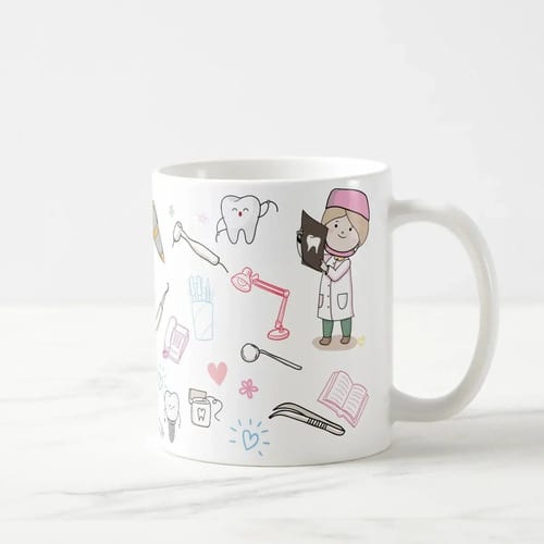 Caneca Odontologia Personalizada – Presente Criativo para Dentista
