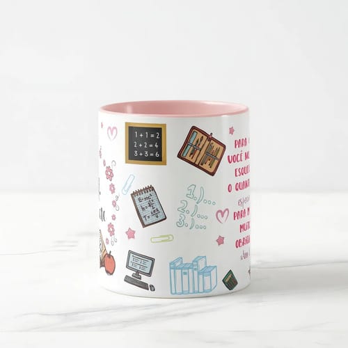 Caneca Presente Dia dos Professores Personalizada com Nome